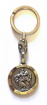 Schlüsselanhänger Christophorus mit goldfarbenem Rand 