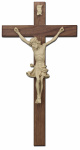 Kreuz aus Nussbaum, Balkenlänge 30 cm 