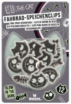 Fahrrad-Speichenclips Ed the Cat - Glow in the Dark 