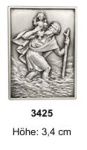 Autoplakette Christophorus rechteckig 