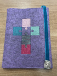 Gotteslobhülle Filz lavendel-meliert Puzzle-Kreuz 