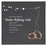 Schieferplatte "Glaube, Liebe, Hoffnung" 