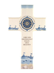 Kinderkreuz Kompass + Schiffe "Liebe und Freundschaft sollen dich begleiten" 