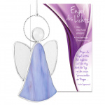 Glasengel "Engel des Lichts" - Lavendel 