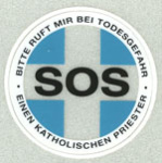 SOS-Aufkleber katholisch - innenklebend 