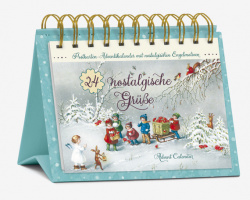 24 nostalgische Grüße - Postkarten-Adventskalender 