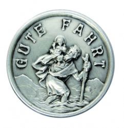 Autoplakette Christophorus "Gute Fahrt" 