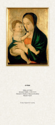 Liturgischer Kalender - Rückwand Maria mit Kind 