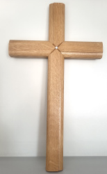 Eichenkreuz mit Strasssteinchen 
