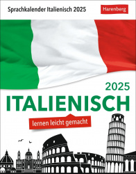 Italienisch Sprachkalender 2025 Tagesabreißkalender 