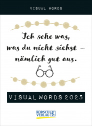 Visual Words 2025 - Tagesabreißkalender 