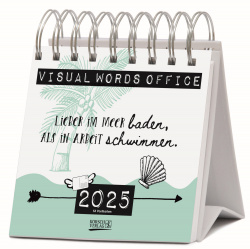 Visual Words Office 2025 - Tischkalender 