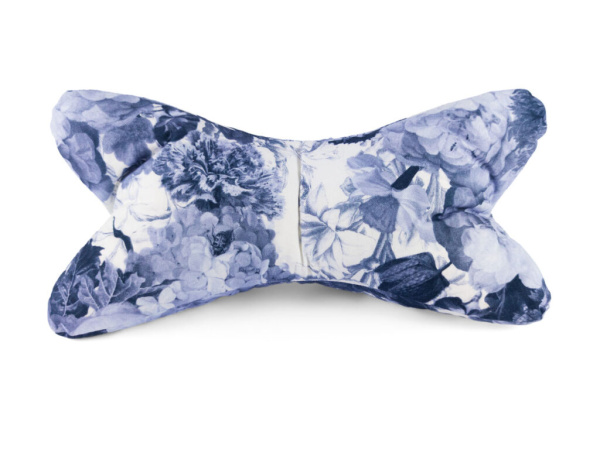 Leseknochen Barock-Blumen blau 