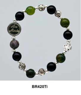 Armband Tigerauge + Amethyst Ave Maria 