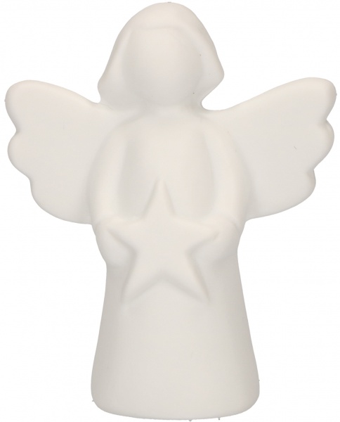 Porzellan-Figur Engel mit Stern "Ein Engel für Dich" 