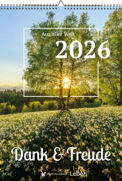 Steyler Bildkalender Dank + Freude 2026 