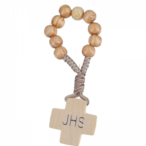 Fingerrosenkranz Holzperle Tanne natur 