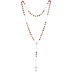 Rosenkranz mit Achat-Perlen Länge ca. 38 cm, Perlen rund, Ø 5 mm